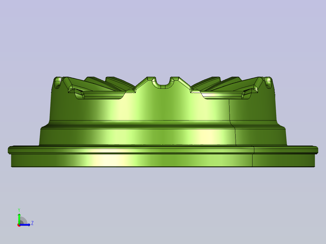 练习摩托车轮毂左视图