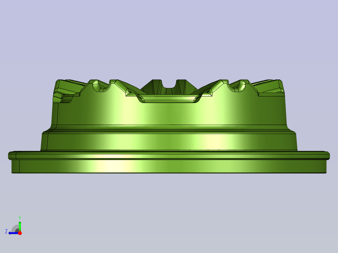 练习摩托车轮毂右视图