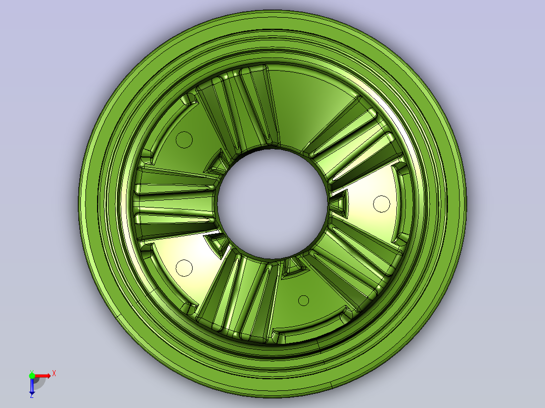 练习摩托车轮毂俯视图