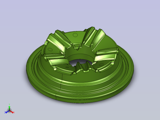 练习摩托车轮毂正等轴测缩略图