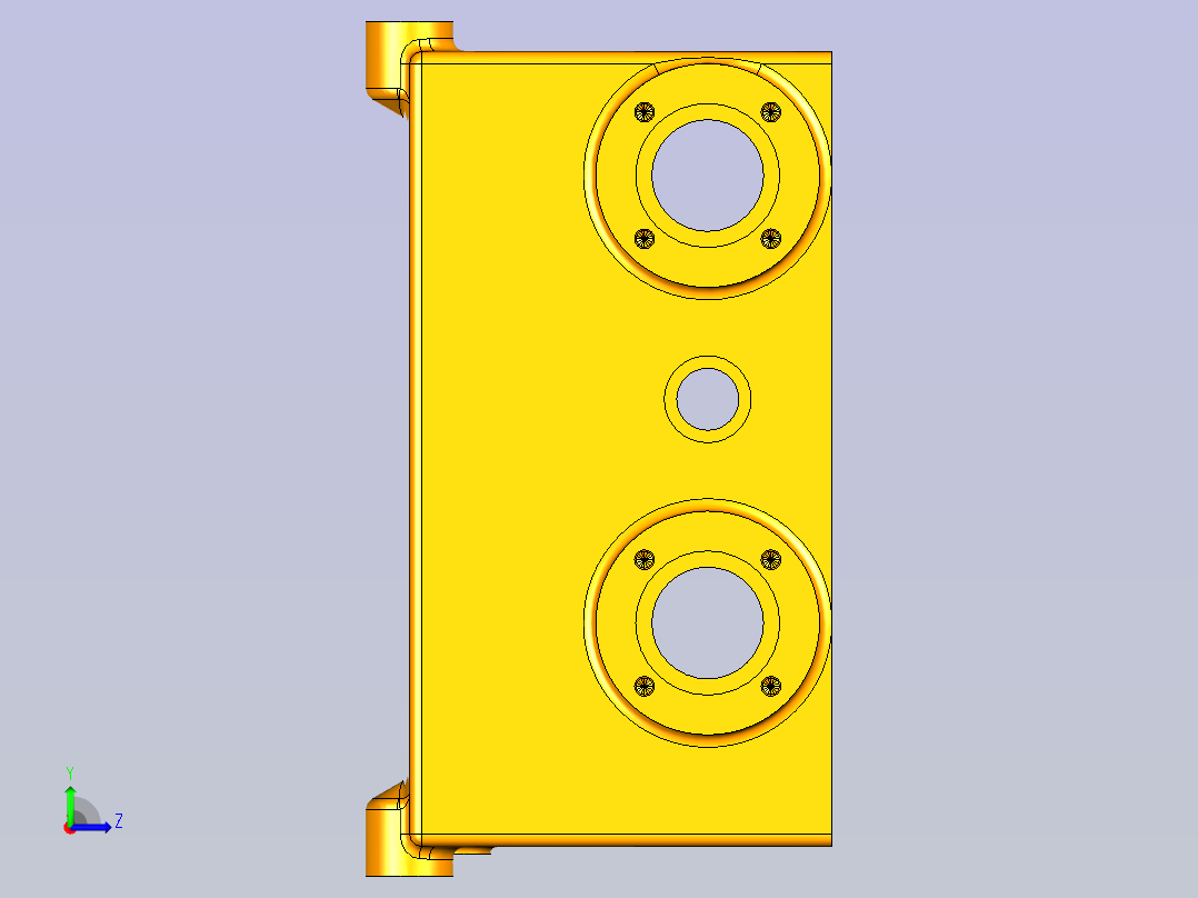 P51G箱体零件数控加工程序设计含UG三维及4张CAD图左视图