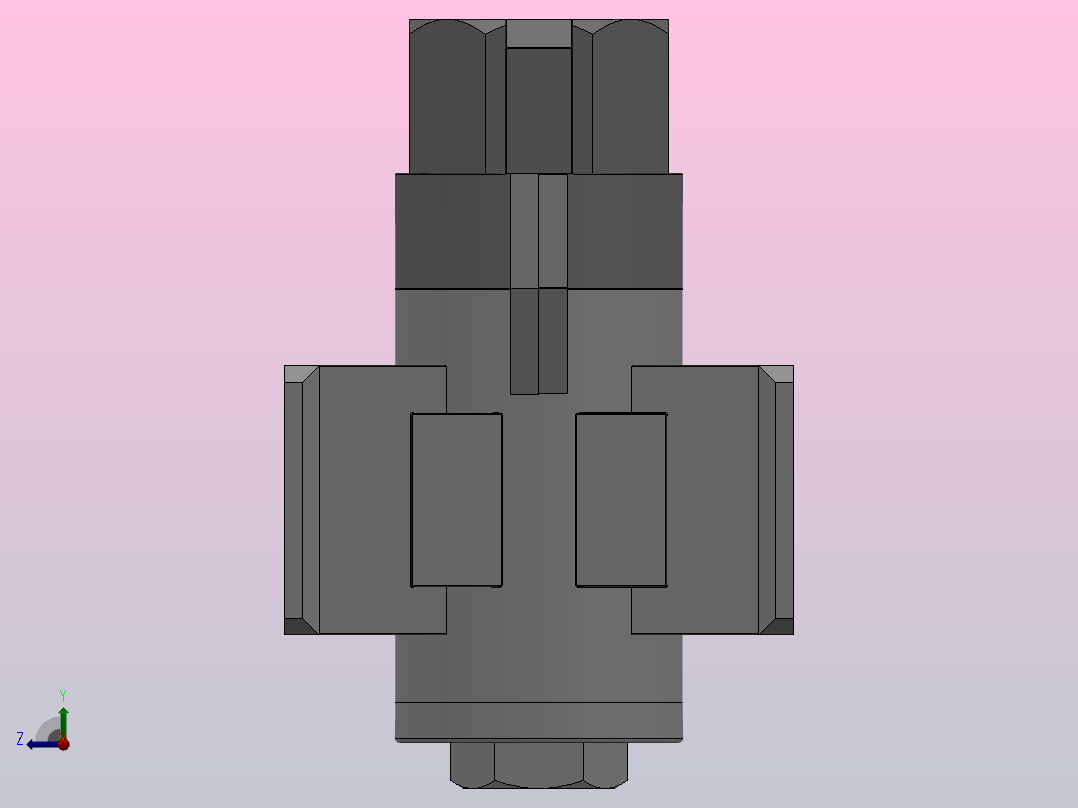QVHL3000-03(02)型 二位三通释放式节流阀（带空锁）[QVHL3000-03]右视图