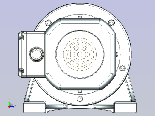 精研卧式标准电机 s370h03-R左视缩略图