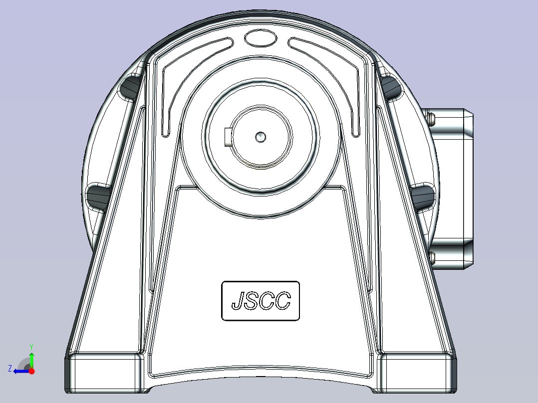 精研卧式标准电机 s370h03-R右视图