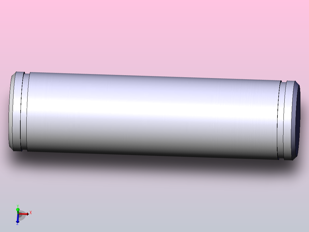 气缸附件IY-G05肘接头用销子主视图