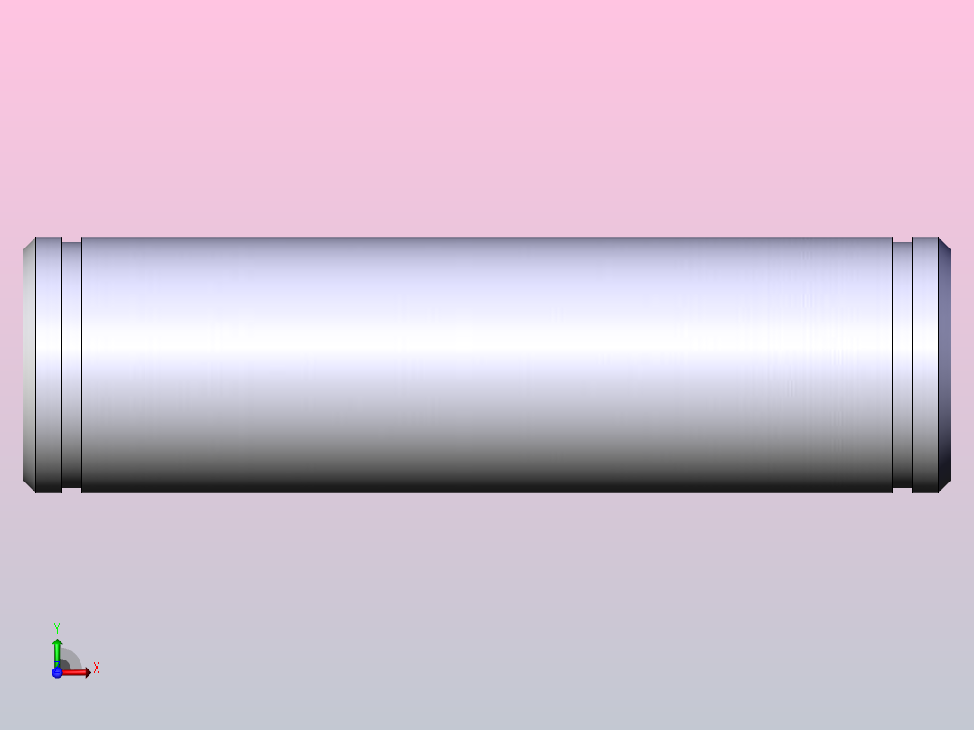 气缸附件IY-G05肘接头用销子前视图