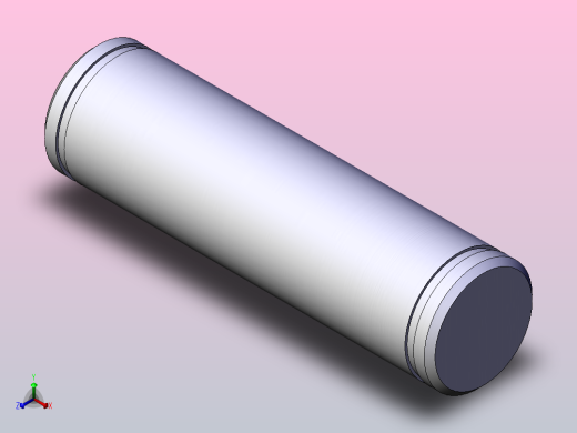 气缸附件IY-G05肘接头用销子正等轴测缩略图