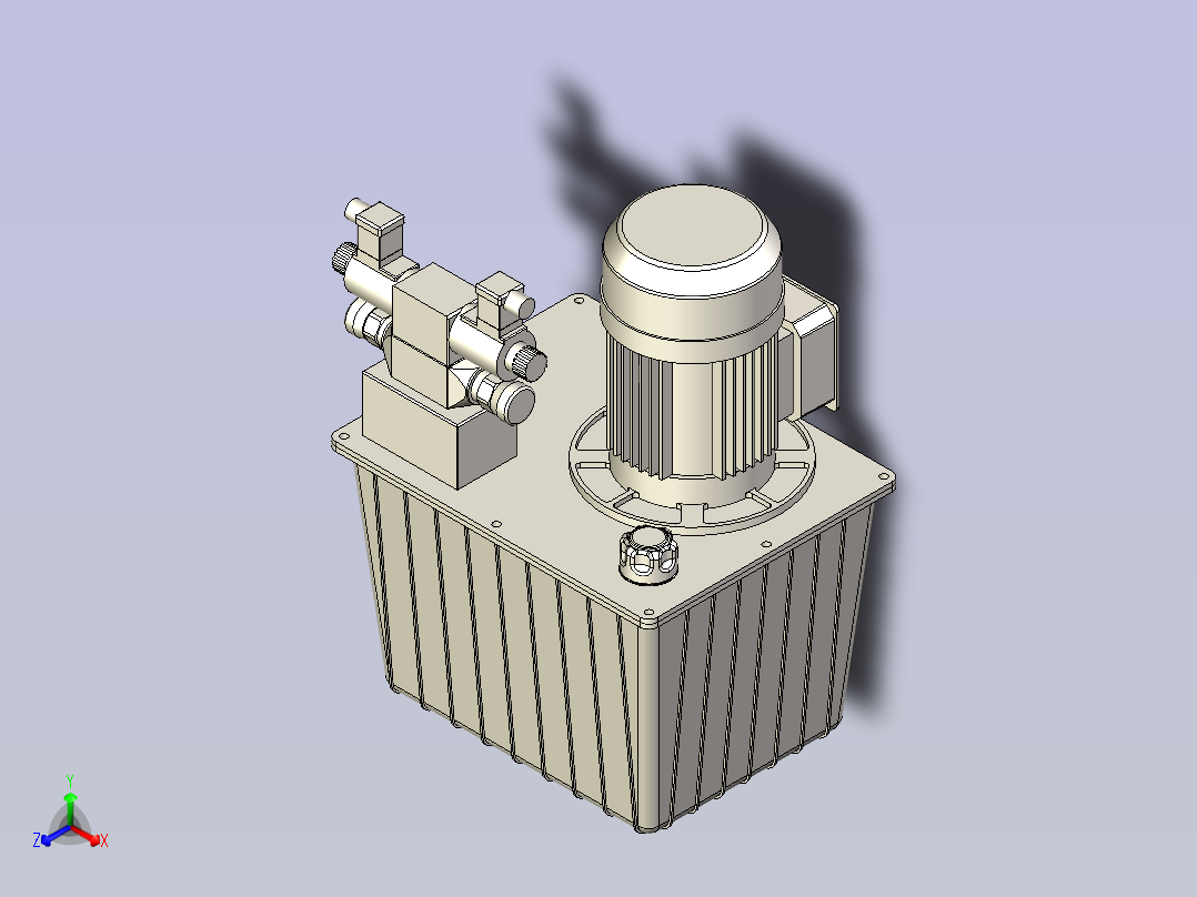 扣压机设备3D图纸模型主视图
