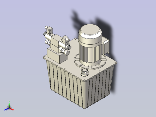 扣压机设备3D图纸模型正等轴测缩略图