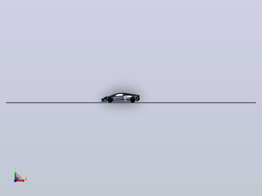 兰博基尼跑车3D打印模型前视缩略图