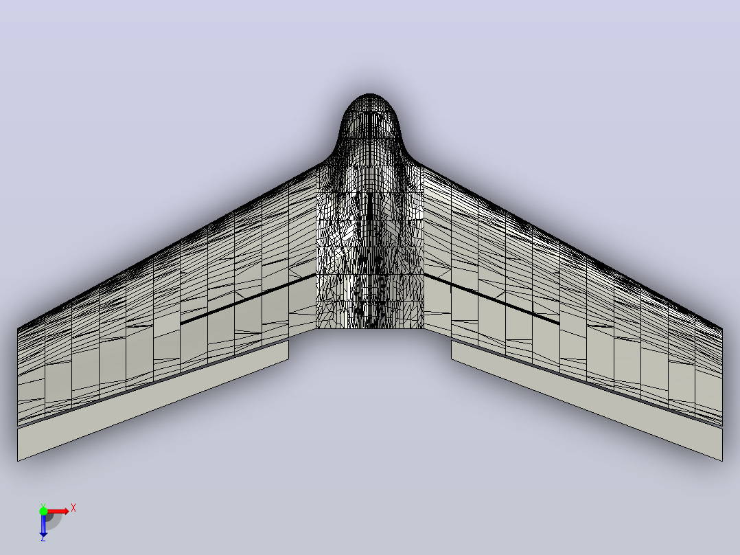 Flywing Blackjack 1300mm飞机俯视图
