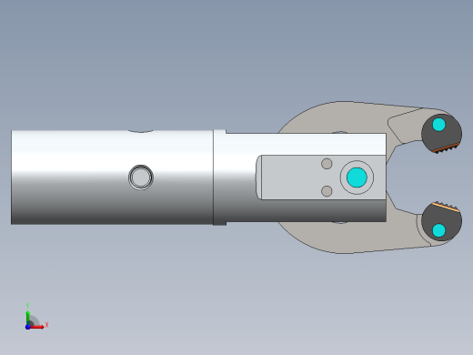 夹爪3D数模图纸 Solidworks设计前视缩略图