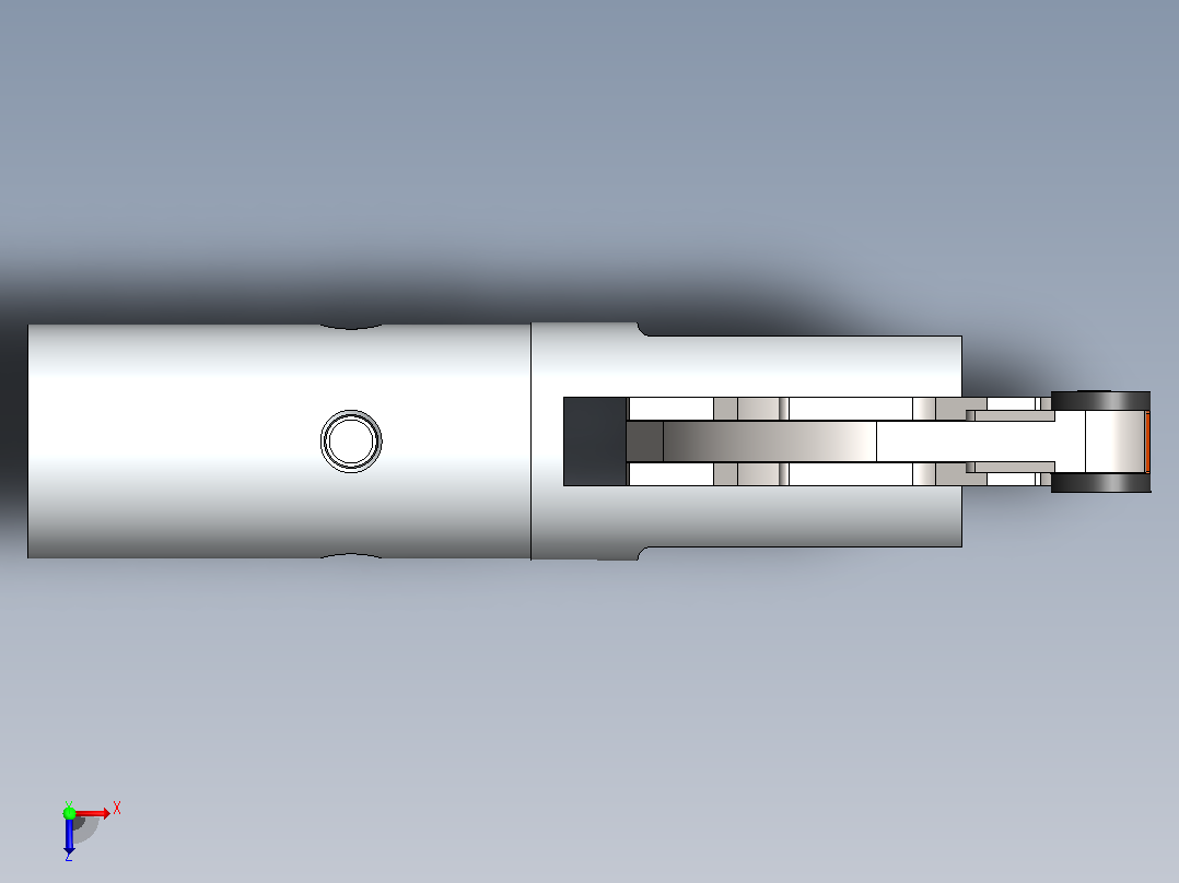 夹爪3D数模图纸 Solidworks设计俯视图