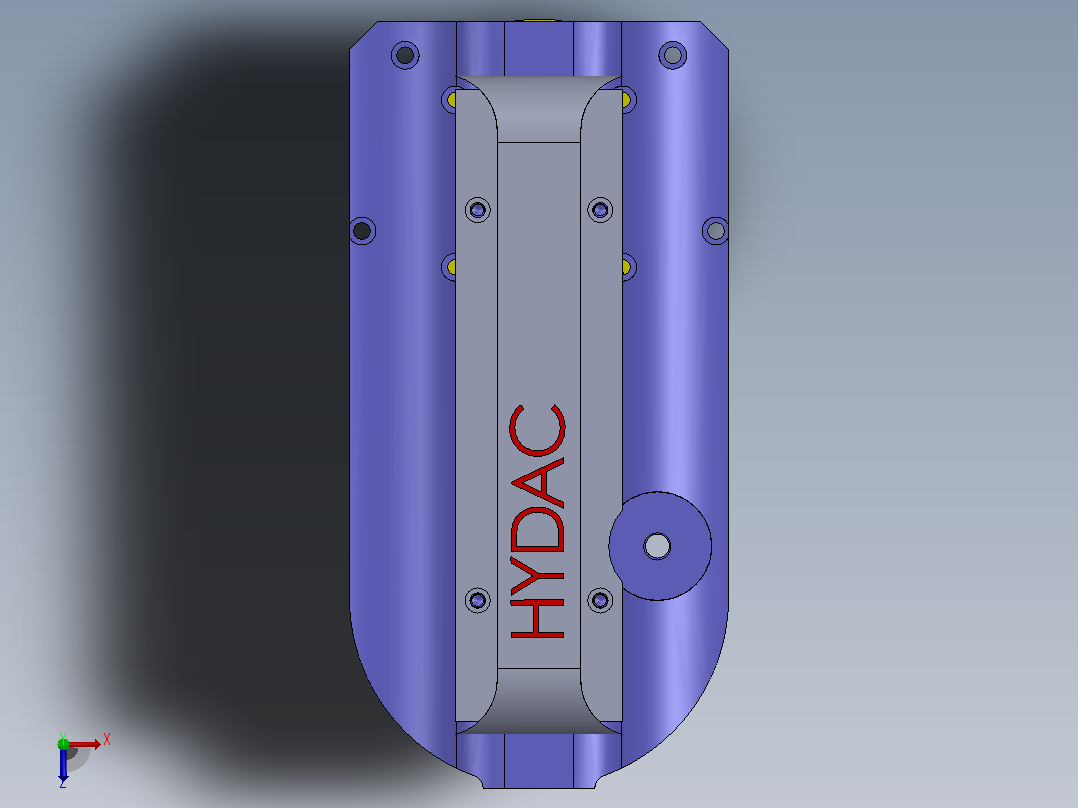 HYDAC贺德克液压过滤器俯视图