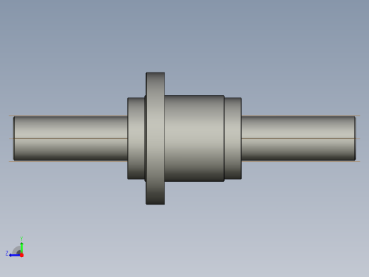 DGF3232-1.8x4滚珠丝杆3D模型右视缩略图
