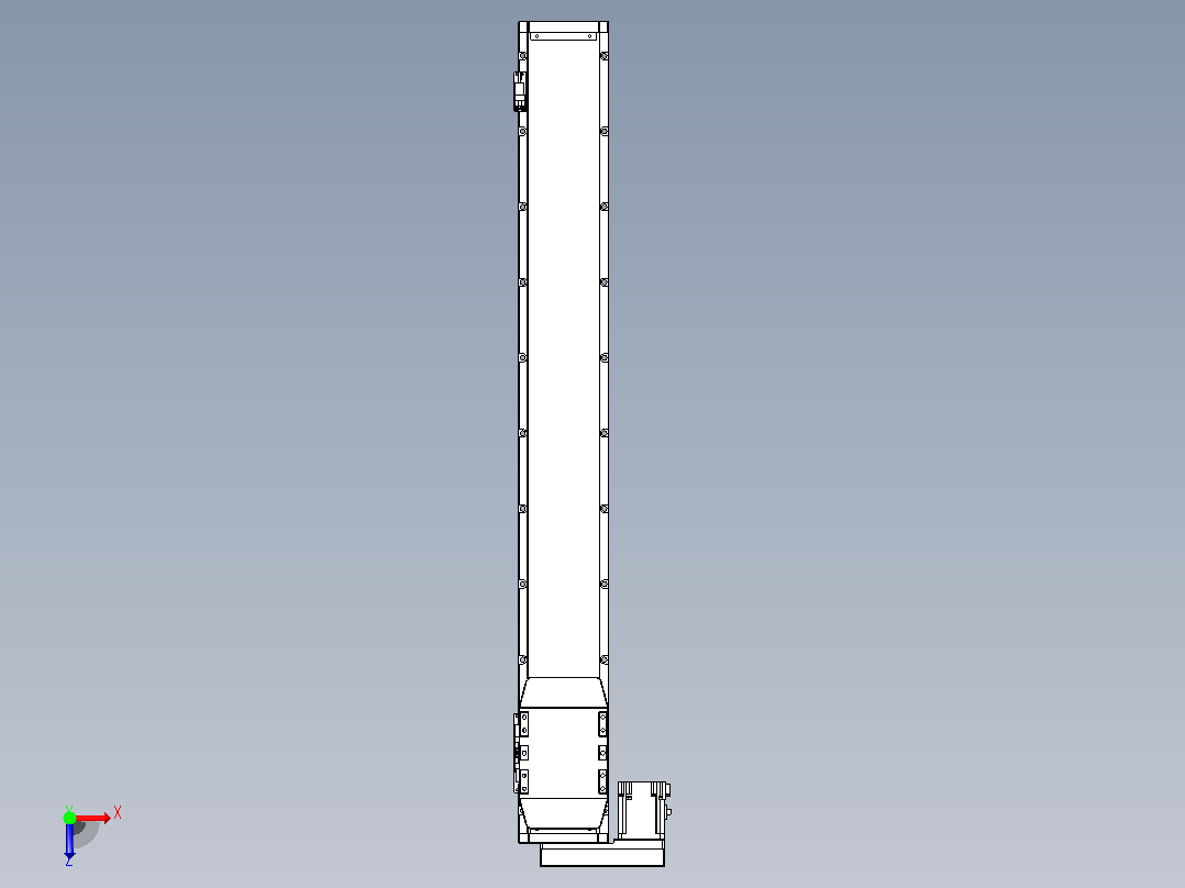滚珠丝杠直线轴内置导轨TPA-GCR-120-1610C-L850-ML-M40-N3俯视图