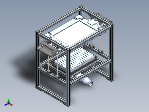 DIY真空成型机vacuum-forming-machine-模型格式为 stp sw