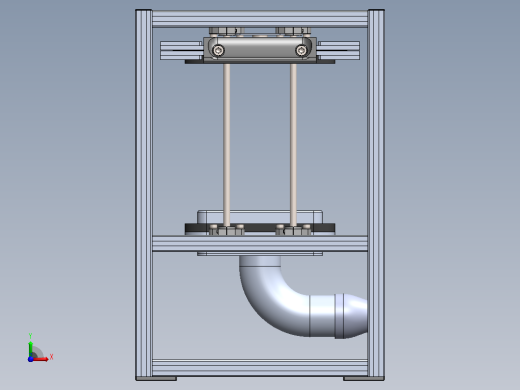 DIY真空成型机vacuum-forming-machine-模型格式为 stp sw前视缩略图