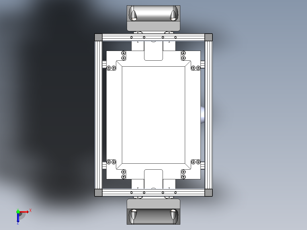 DIY真空成型机vacuum-forming-machine-模型格式为 stp sw俯视图