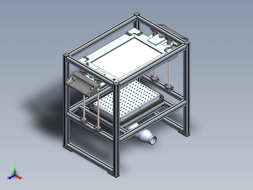 DIY真空成型机vacuum-forming-machine-模型格式为 stp sw正等轴测缩略图