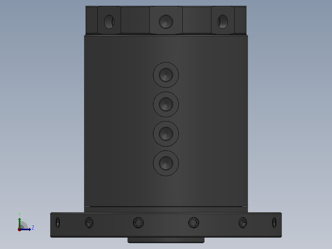 HWRA88双转盘法兰盘型[HWRA88]左视图