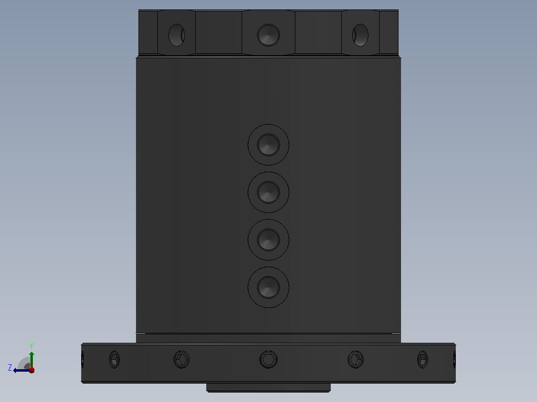 HWRA88双转盘法兰盘型[HWRA88]右视图