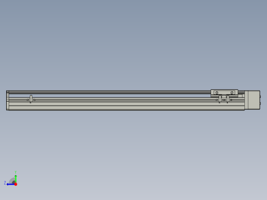 SYS12-BL-600-200W滚珠花健、支撑座、滚珠丝杠、交叉导轨、直线模组.STEP右视缩略图