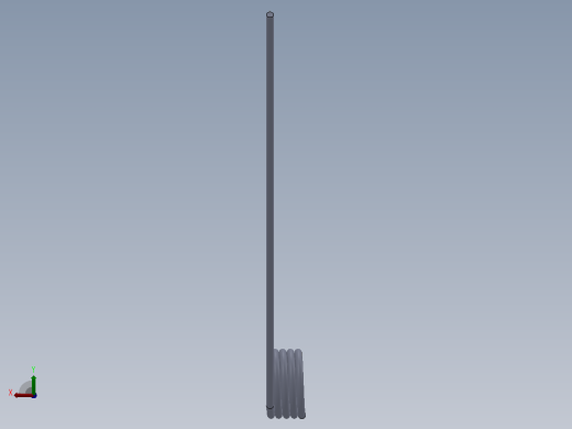 135度圆柱形扭转弹簧SCT135L-3-4-0.4后视缩略图