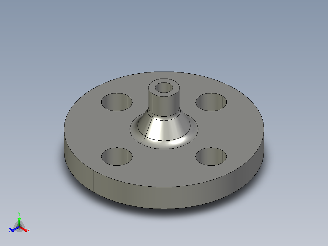 JB_T82.2-1994凹凸面对焊钢制管法兰10-40A-1正等轴测图