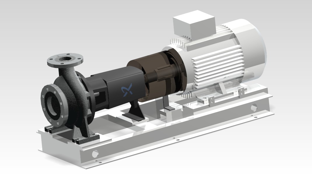 电动抽水泵3D模型