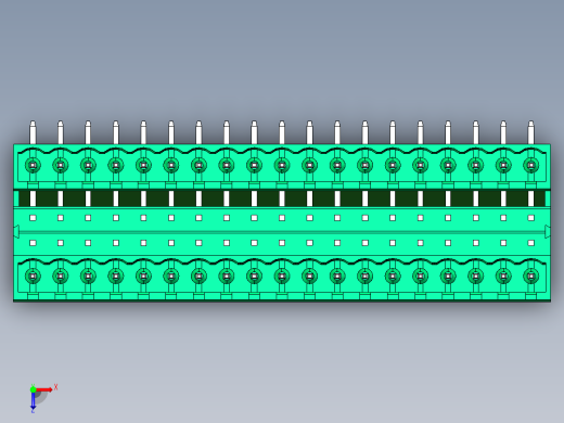 DEGSON 2EDG 系列 5.0mm 可插拔接线端子组-2EDGRH-5.0-38P-14-00AH俯视缩略图