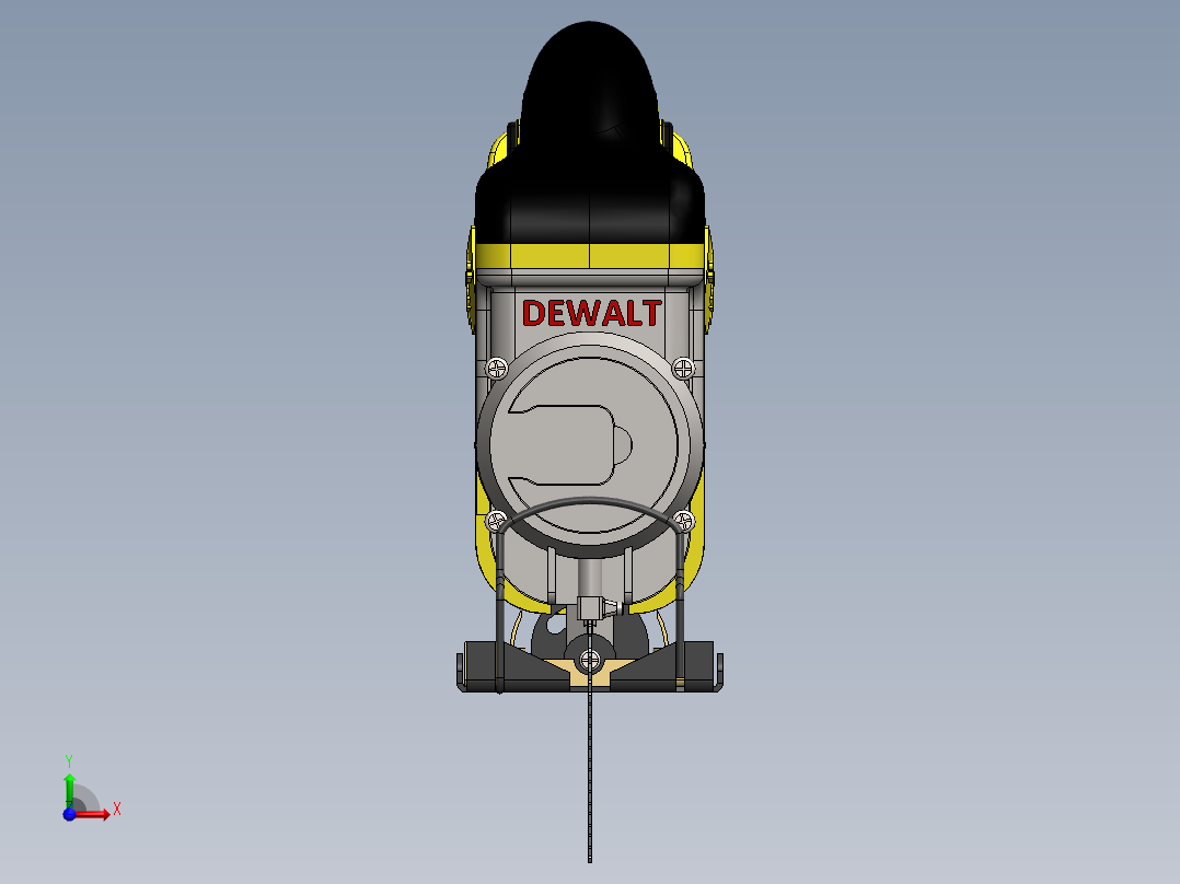 Dewalt手持电锯前视图