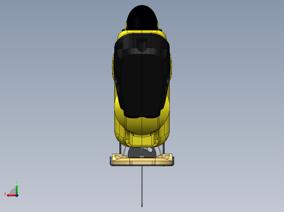Dewalt手持电锯后视图