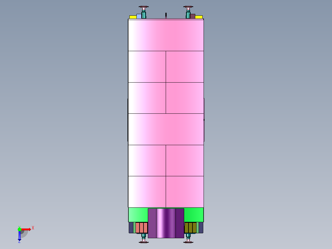 有轨铁路木制运载货车俯视图