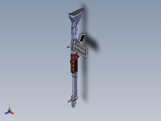 FG42空降猎兵步枪正等轴测缩略图