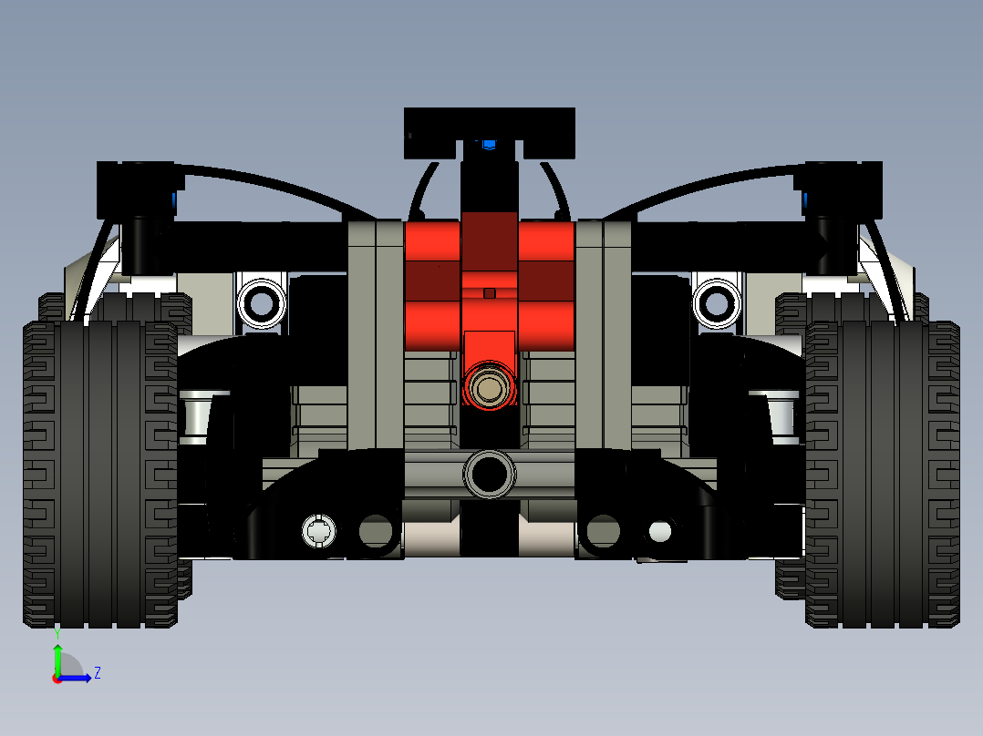 42137保时捷方程式赛车立体拼装玩具左视图