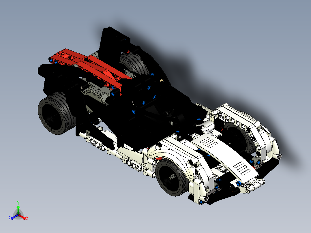 42137保时捷方程式赛车立体拼装玩具正等轴测图