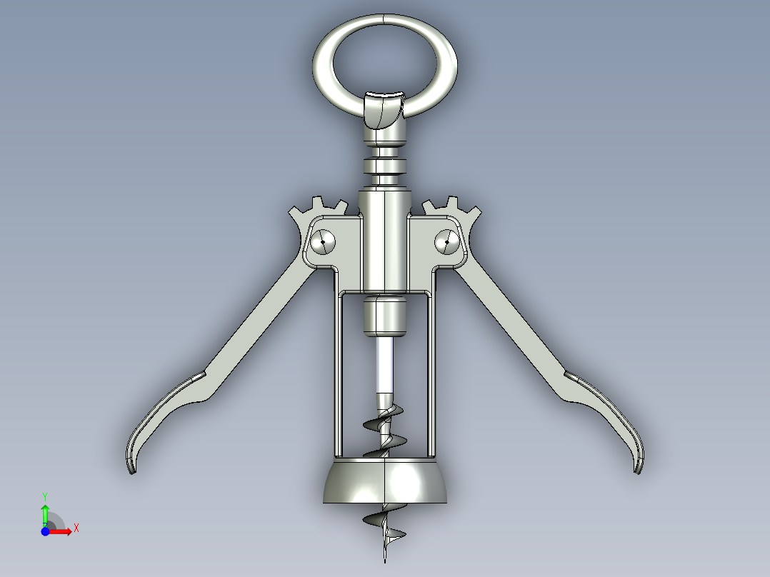 螺旋开瓶器14前视图