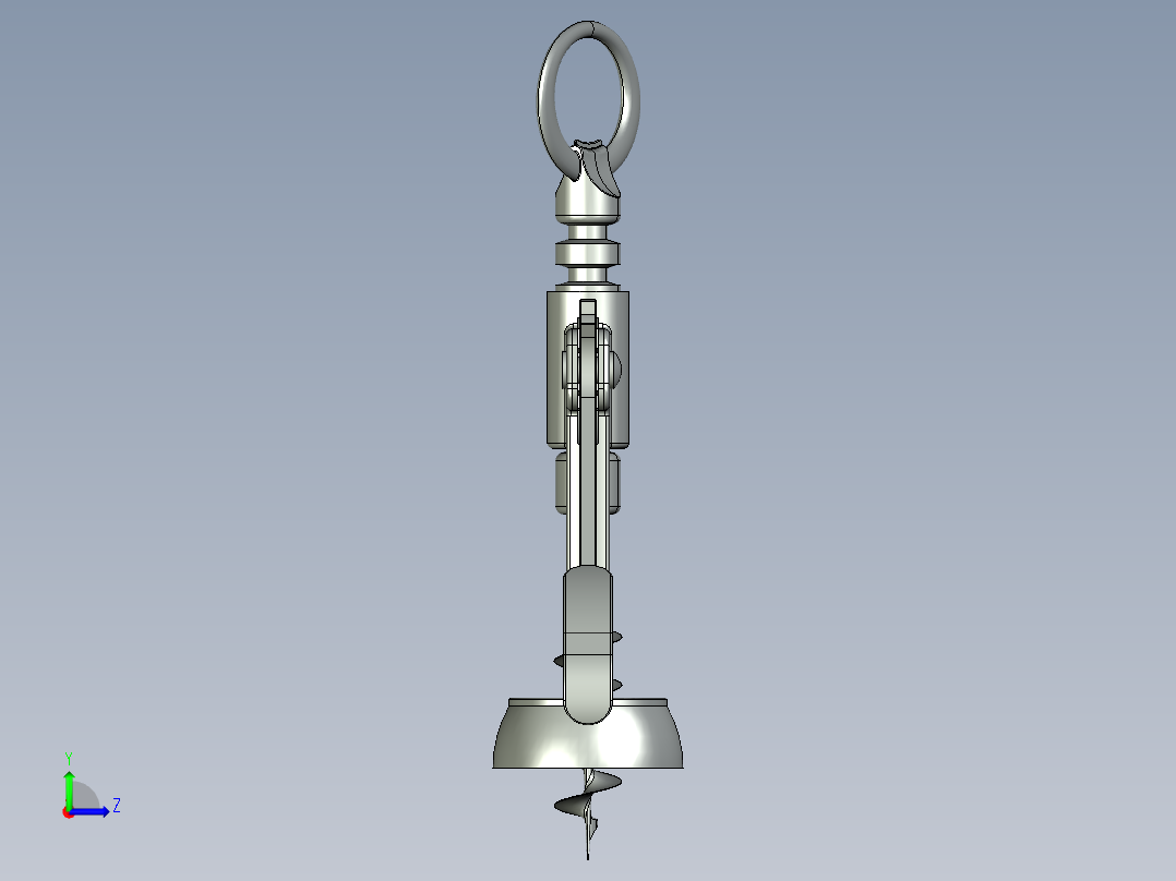 螺旋开瓶器14左视图