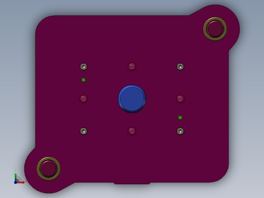 垫片落料模前视缩略图