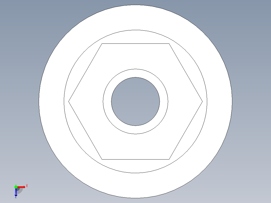 聚氯乙烯配件11A-Sch80_ReducerCoupling_SxS_829-209FB_1.5in x 0.5in俯视图