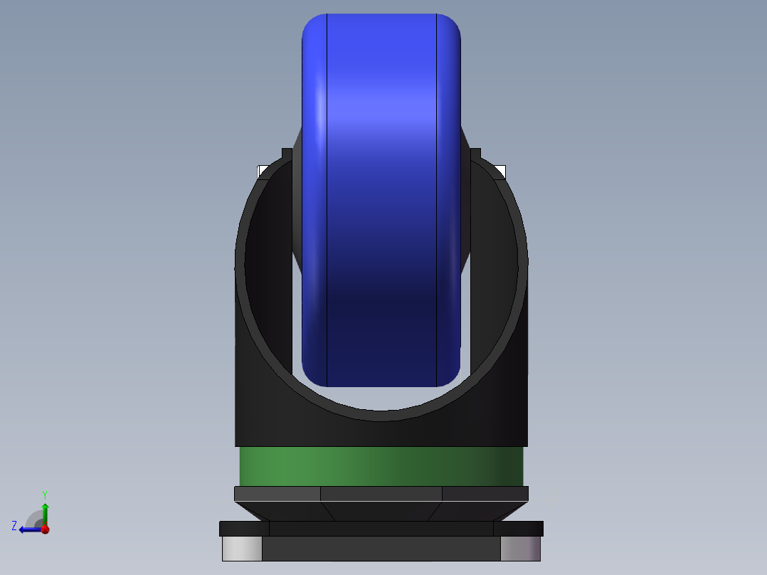 105脚轮直径75右视图