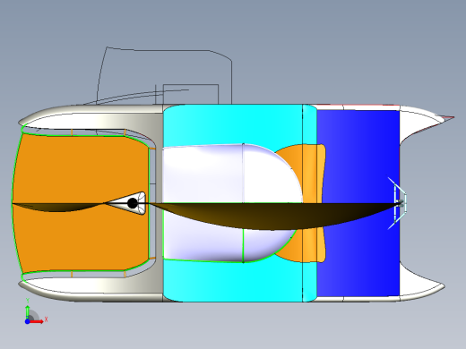 双体船前视缩略图