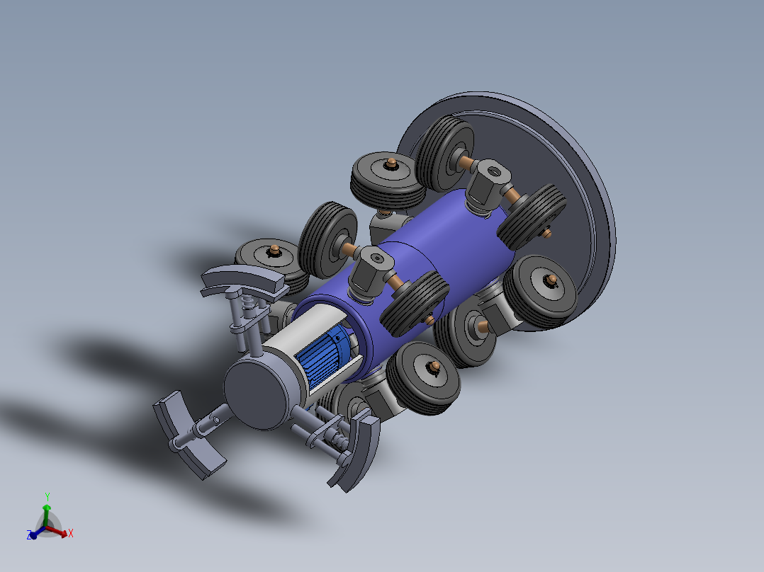 管道内壁自动清洁装置