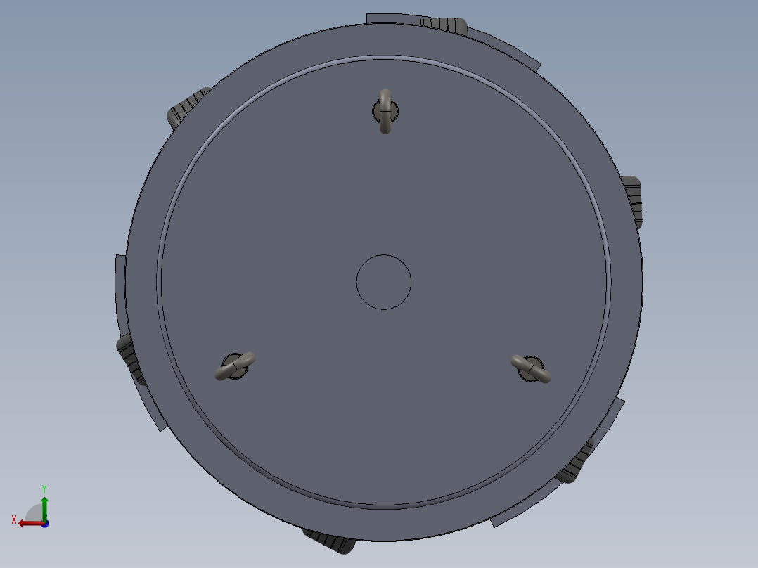 管道内壁自动清洁装置后视图