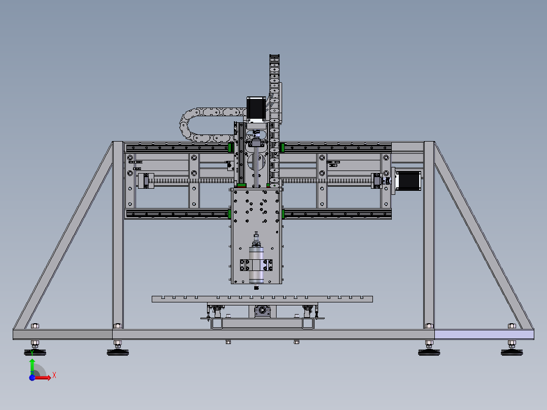 CNC加工中心前视图