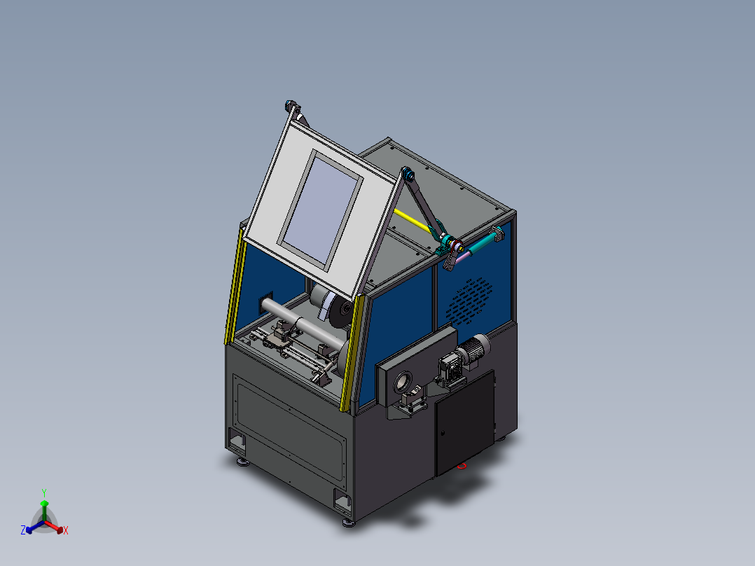 特殊切断机正等轴测图
