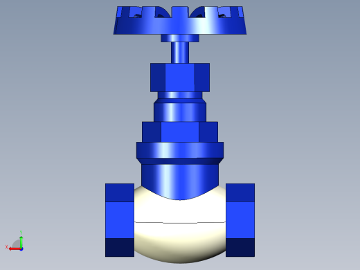 阀门模型HV3_DN32_BSP-0601300_1_WEB后视缩略图