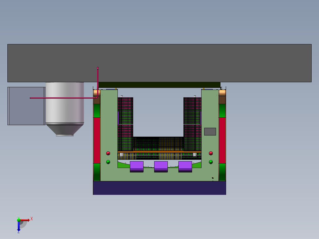 自动洗车系统俯视图