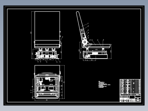 汽车多向调节电动座椅设计